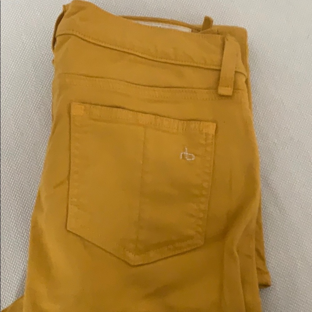 Rag and bone mustard color pants 26